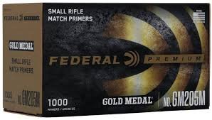 Federal Premium Gold Medal Small Rifle Match Primers #205M